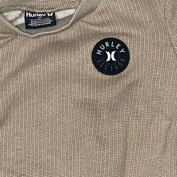 Hurley Kids Tan Waffle Knit Sweatshirt & Joggers Set. - Picture 10 of 14